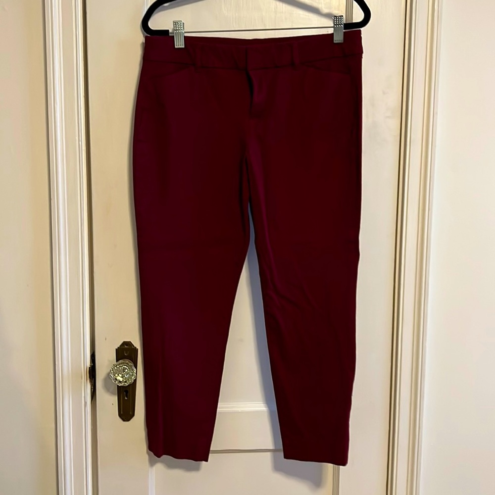 Relist- Maroon, Pixie Ankle pants